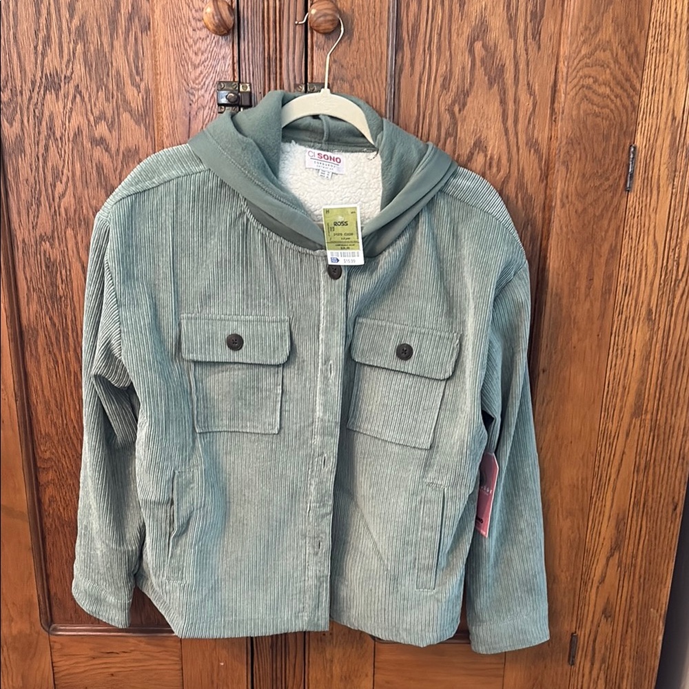 Kids Green Corduroy Jacket